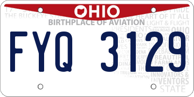 OH license plate FYQ3129