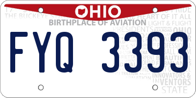 OH license plate FYQ3393