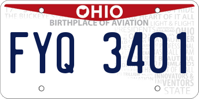 OH license plate FYQ3401
