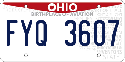OH license plate FYQ3607