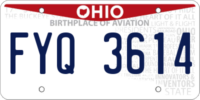 OH license plate FYQ3614