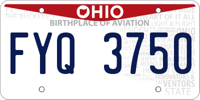 OH license plate FYQ3750