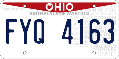 OH license plate FYQ4163