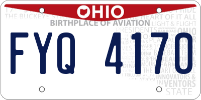 OH license plate FYQ4170