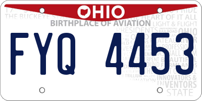 OH license plate FYQ4453
