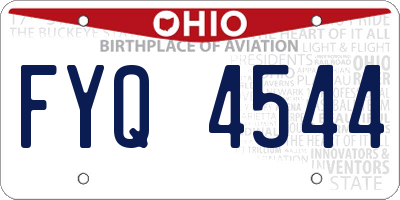 OH license plate FYQ4544