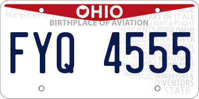 OH license plate FYQ4555