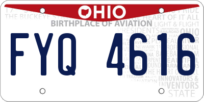 OH license plate FYQ4616