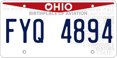 OH license plate FYQ4894