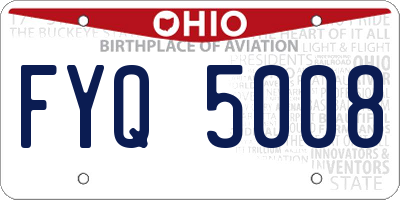 OH license plate FYQ5008