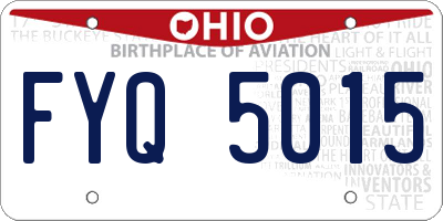 OH license plate FYQ5015