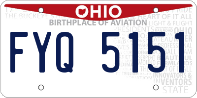 OH license plate FYQ5151