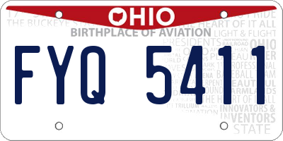 OH license plate FYQ5411