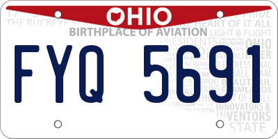 OH license plate FYQ5691