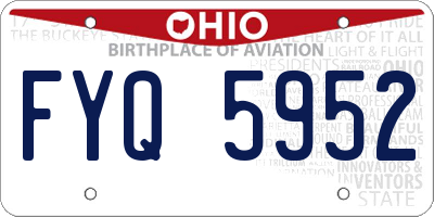 OH license plate FYQ5952