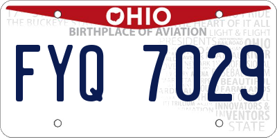 OH license plate FYQ7029