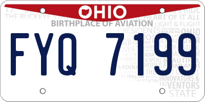 OH license plate FYQ7199