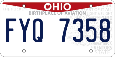 OH license plate FYQ7358
