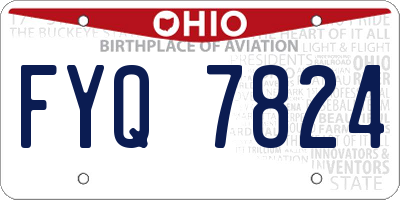 OH license plate FYQ7824