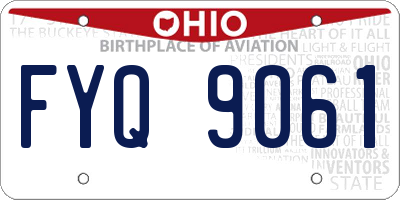 OH license plate FYQ9061
