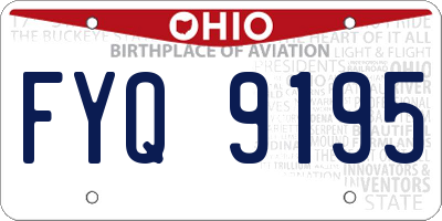 OH license plate FYQ9195