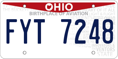 OH license plate FYT7248
