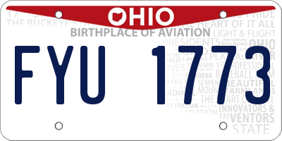 OH license plate FYU1773