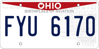 OH license plate FYU6170