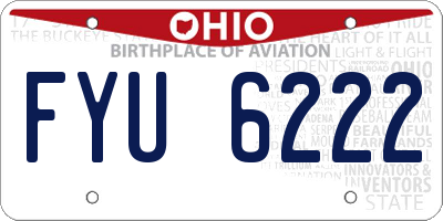 OH license plate FYU6222