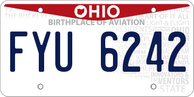 OH license plate FYU6242