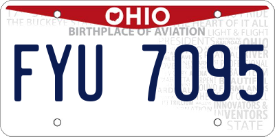 OH license plate FYU7095