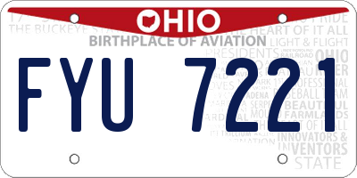 OH license plate FYU7221