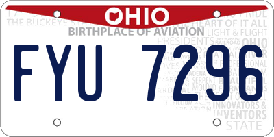 OH license plate FYU7296