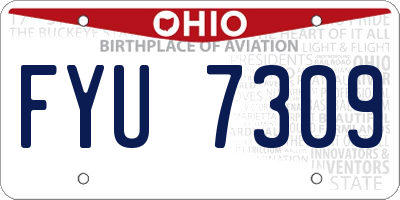 OH license plate FYU7309