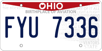 OH license plate FYU7336