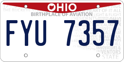 OH license plate FYU7357