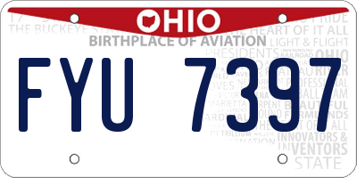OH license plate FYU7397