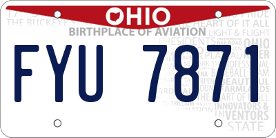 OH license plate FYU7871