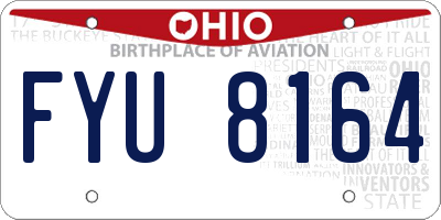 OH license plate FYU8164