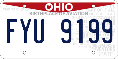 OH license plate FYU9199