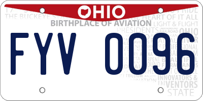 OH license plate FYV0096