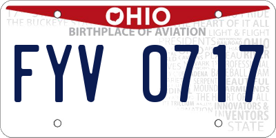 OH license plate FYV0717