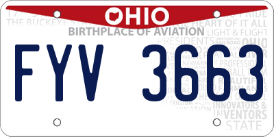 OH license plate FYV3663