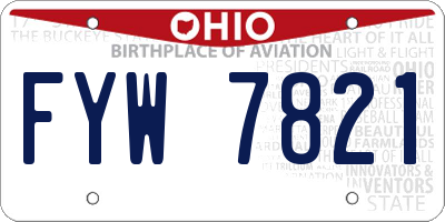 OH license plate FYW7821