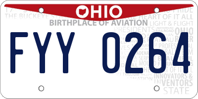 OH license plate FYY0264