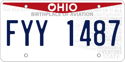 OH license plate FYY1487