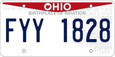OH license plate FYY1828
