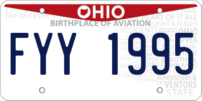 OH license plate FYY1995