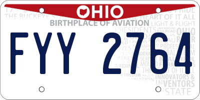 OH license plate FYY2764