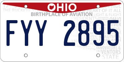 OH license plate FYY2895
